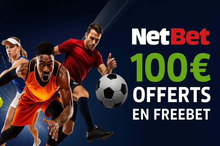 Code promo NetBet : comment profiter jusqu'à 100 € en freebets ? Code promo Netbet - jusqu'à 100 € offerts